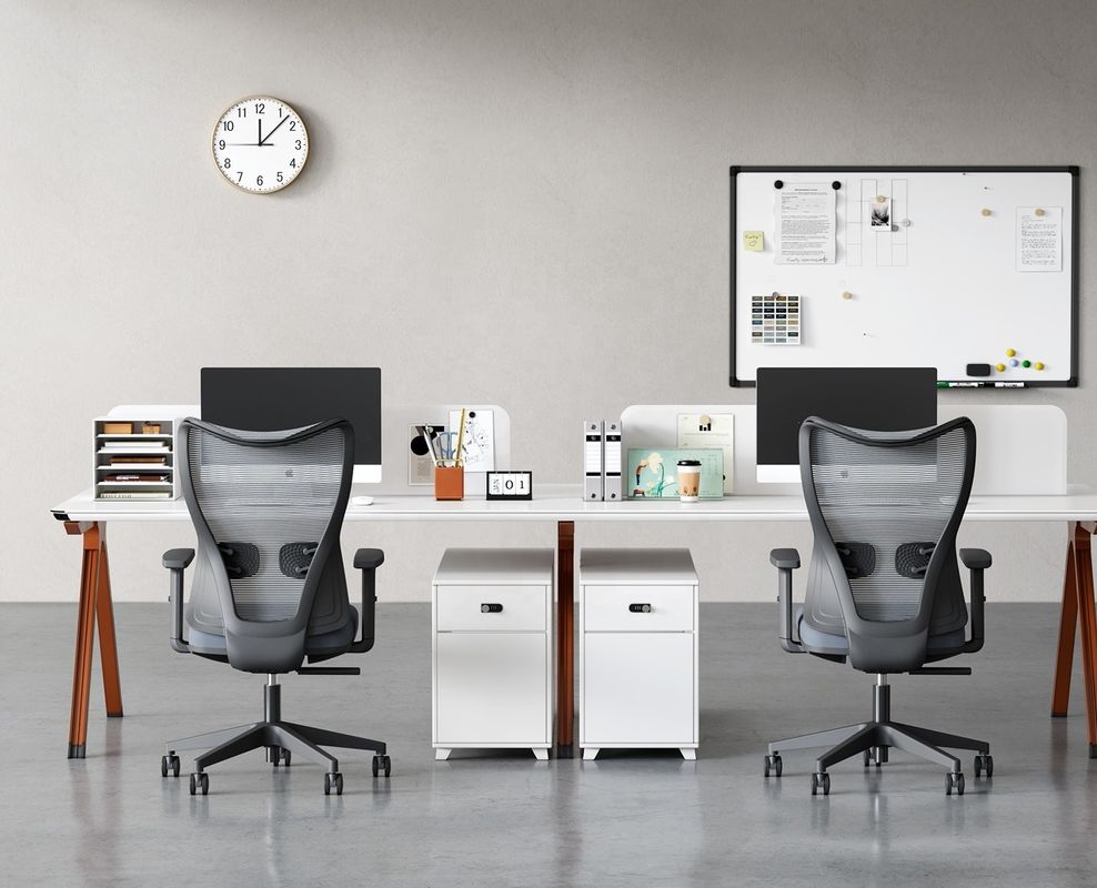 Muebles de oficina de lujo Soporte lumbar de espalda Ejecutivo ergonómico Escritorio giratorio de computadora sillas de espalda media