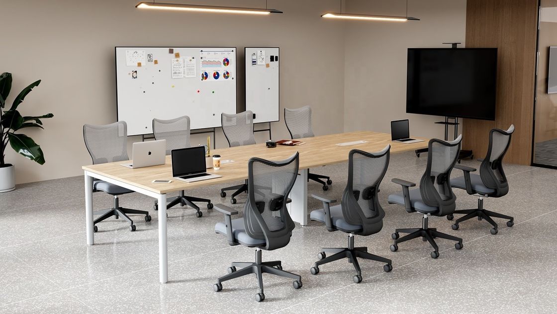 Muebles de oficina de lujo Soporte lumbar de espalda Ejecutivo ergonómico Escritorio giratorio de computadora sillas de espalda media