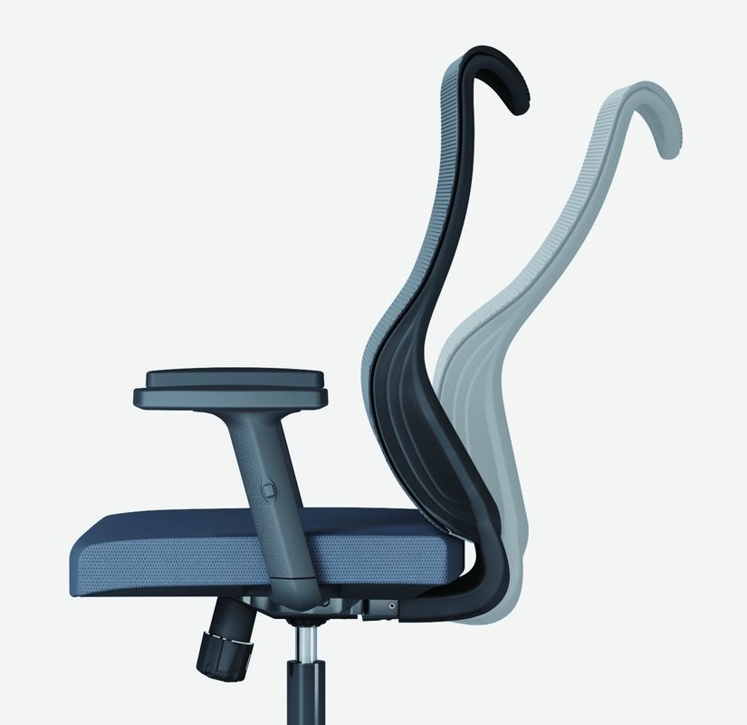 Muebles de oficina de lujo Soporte lumbar de espalda Ejecutivo ergonómico Escritorio giratorio de computadora sillas de espalda media