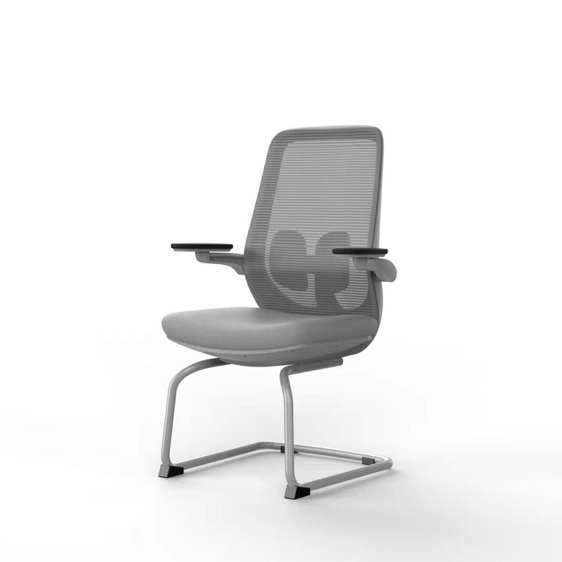 Manténgase fresco y cómodo con Y-SEATER Mid-back Mesh Silla de conferencias de oficina 2D brazo