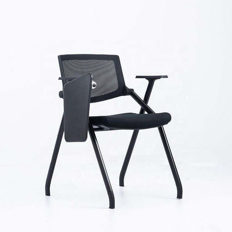 Silla de entrenamiento de malla de oficina de acero inoxidable con almohadilla de escritura para el rendimiento escolar
