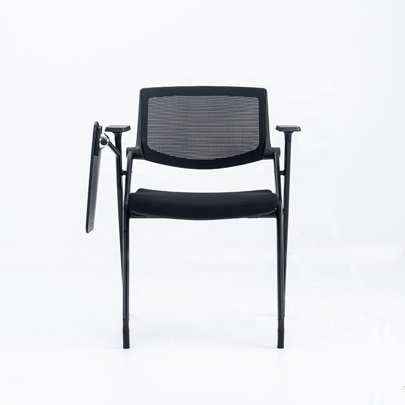 Silla de entrenamiento de malla de oficina de acero inoxidable con almohadilla de escritura para el rendimiento escolar