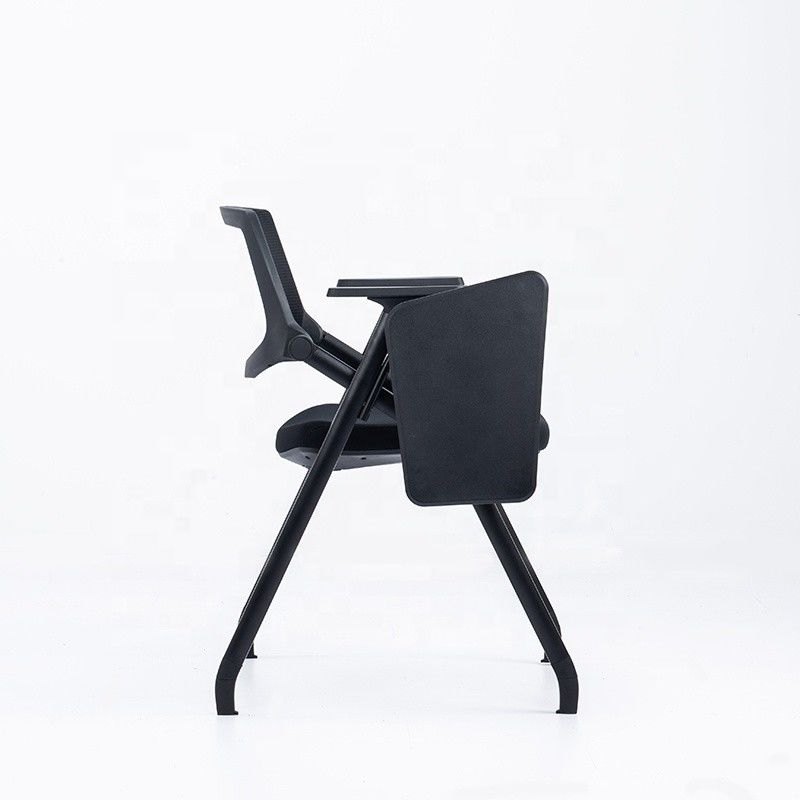 Silla de entrenamiento de malla de oficina de acero inoxidable con almohadilla de escritura para el rendimiento escolar