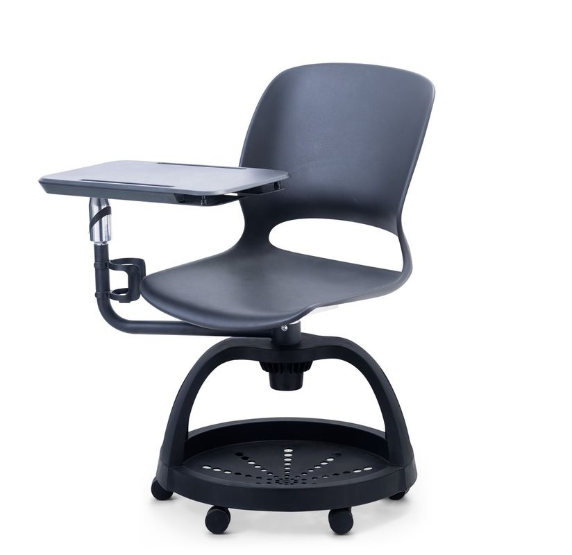 Silla de entrenamiento móvil con escritura y soporte de almacenamiento para la escuela