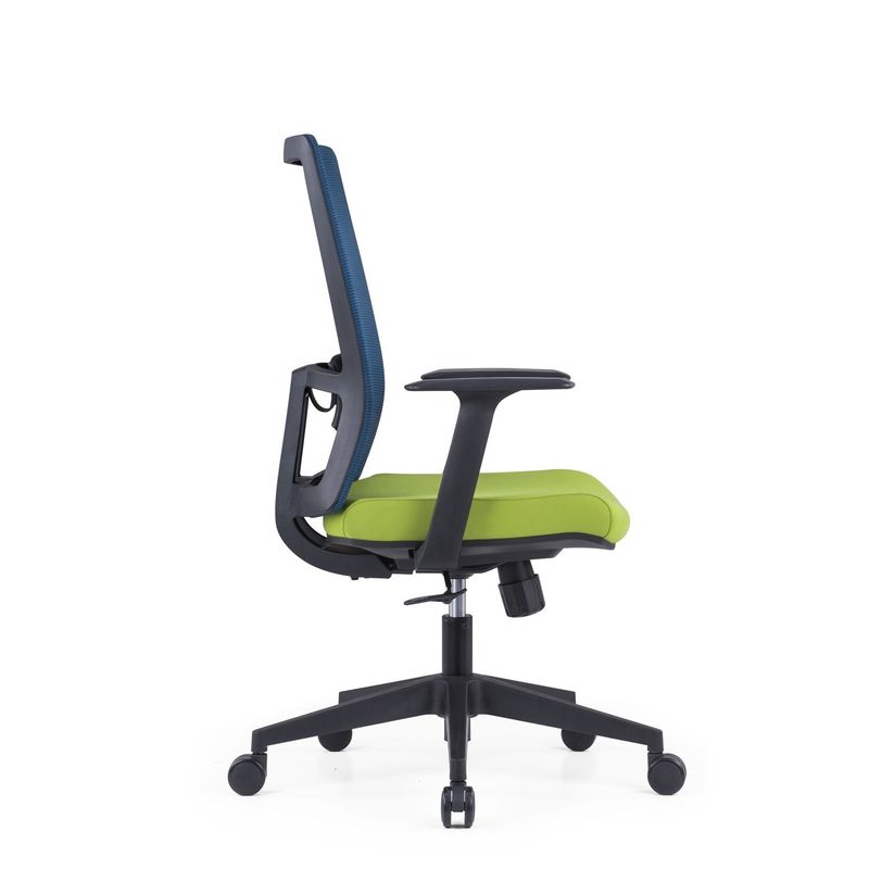Silla de oficina giratoria con respaldo de cabeza y soporte ergonómico