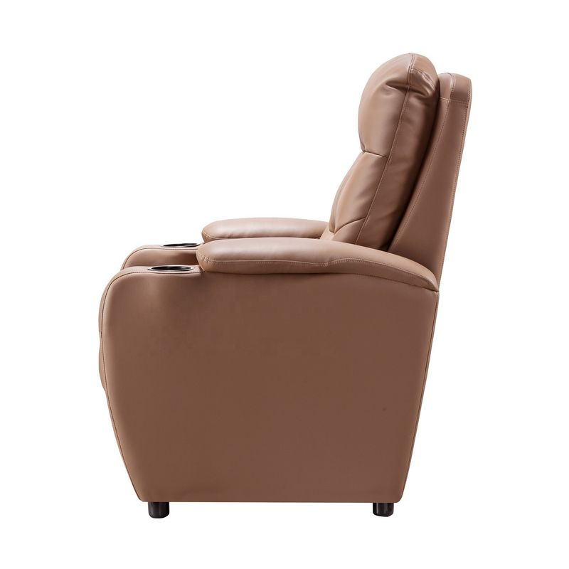 Silla de lujo de estilo clásico con marco de madera para sala de estar, cine o teatro