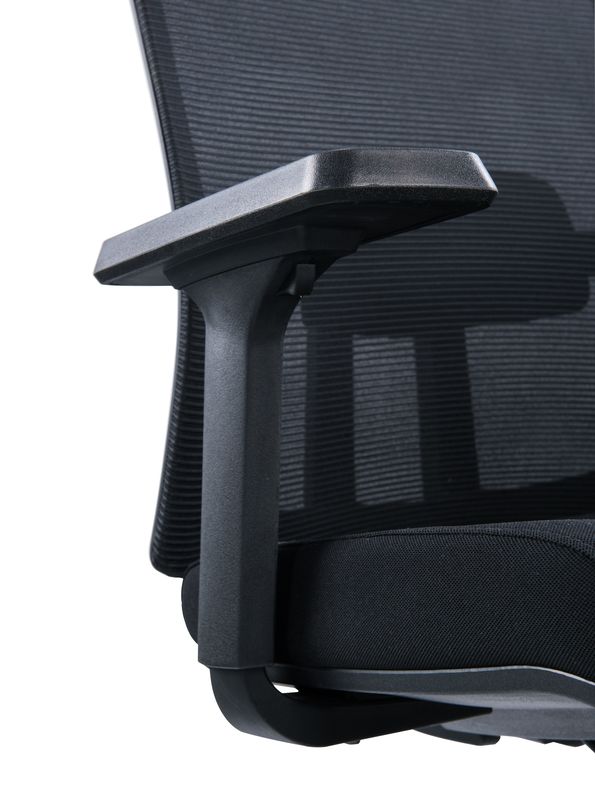 Silla de oficina de soporte lumbar 2D de lujo de malla de oficina silla de personal para muebles de oficina