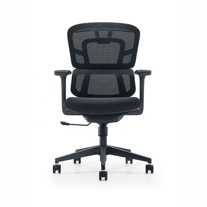 Silla de oficina ergonómica de espalda doble ajustable con espalda media de malla para muebles de oficina modernos