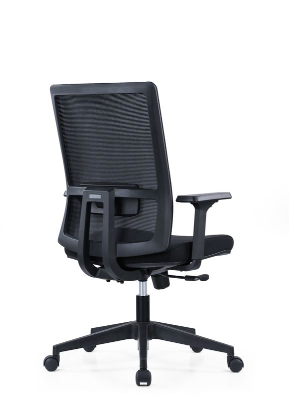 Silla de oficina ajustable de media espalda de reposabrazos 2D ejecutivo de malla giratoria de redacción para comerciales