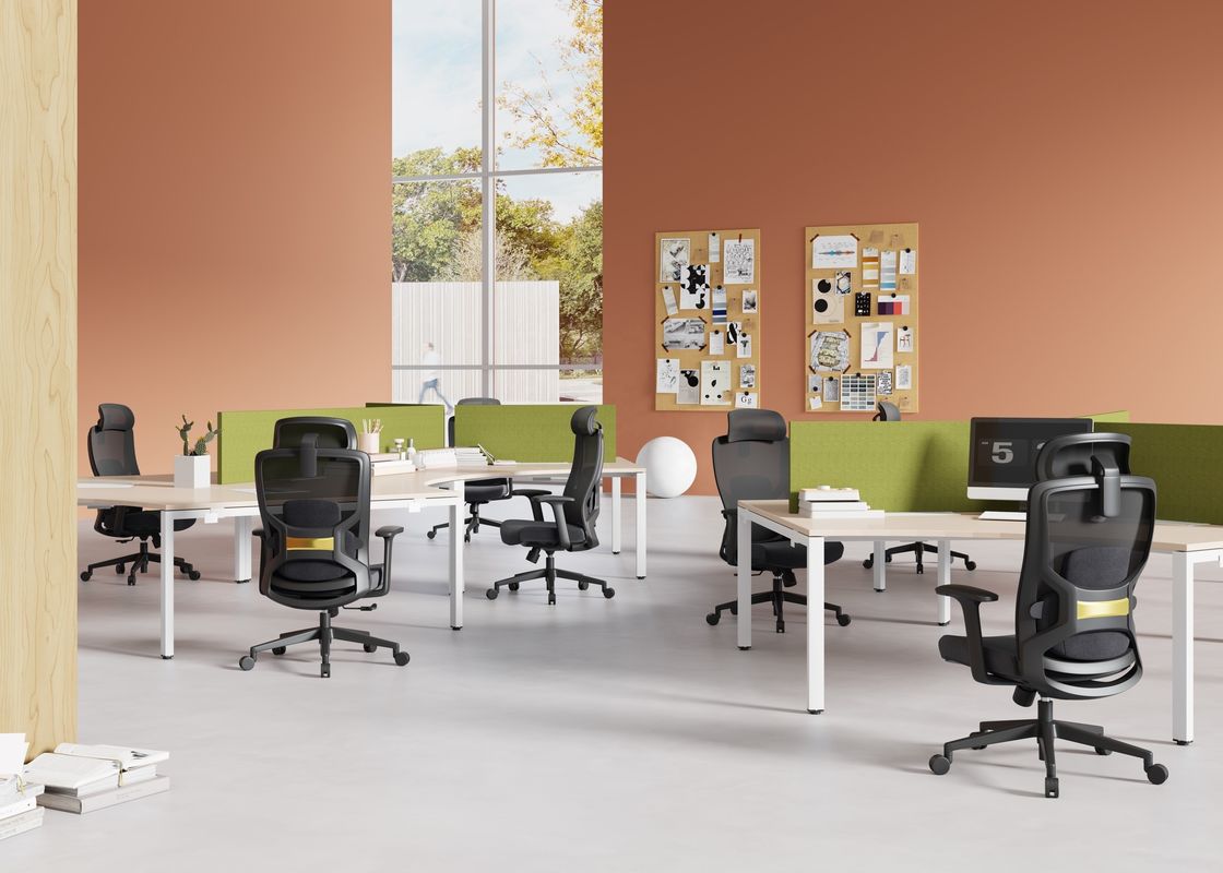 Mecanismo de autocarga silla ergonómica con respaldo de malla para trabajo de oficina cómodo