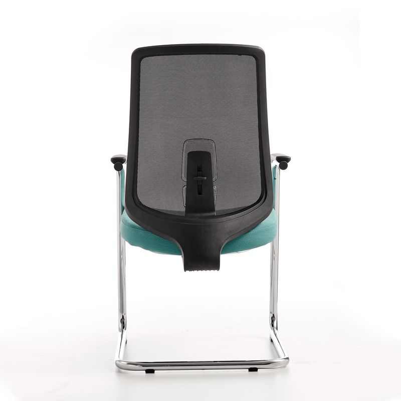 Sillones de oficina de personal de media espalda de malla Silla de sala de conferencias con pie de metal y envío gratuito