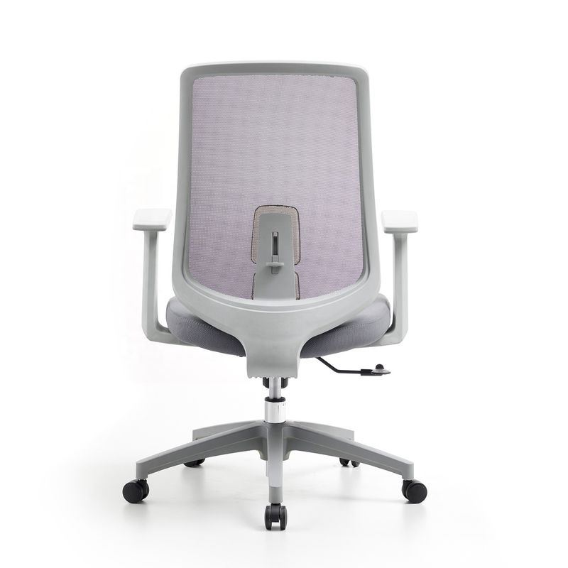 M-062B Silla giratoria de malla de espalda media gris ergonomía ejecutiva silla de oficina de espalda alta