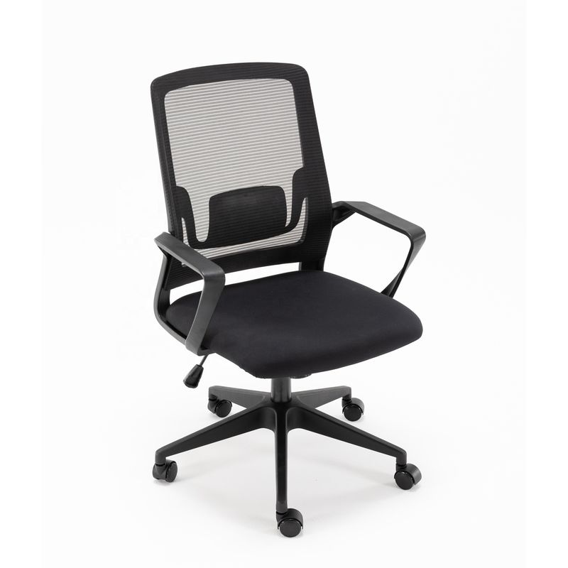 Sillones de oficina con diseño ergonómico y material de malla de acero inoxidable tipo metal