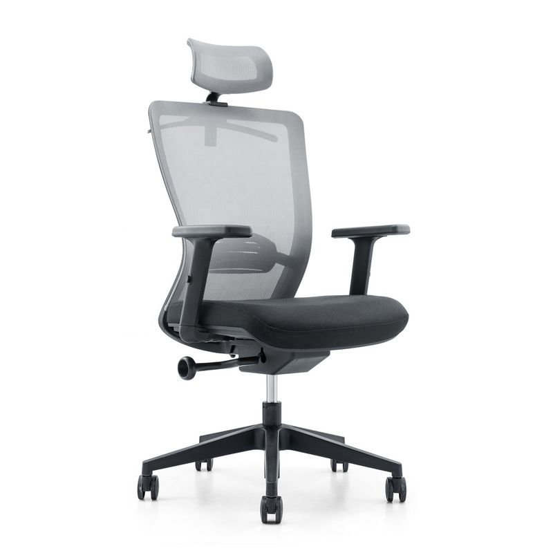 Sillón de oficina de malla ergonómica de respaldo alto giratorio moderno ajustable 650*690*1150-1250mm