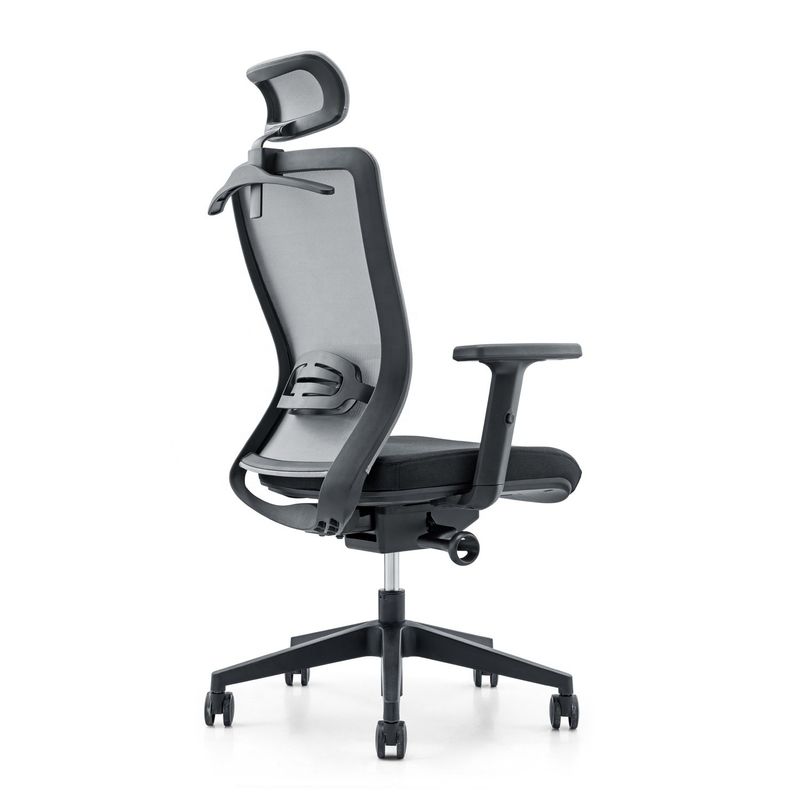 Sillón de oficina de malla ergonómica de respaldo alto giratorio moderno ajustable 650*690*1150-1250mm