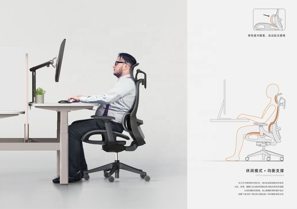 Full Mesh Boss Chair con Mecanismo Donati Muebles de oficina modernos de lujo Pasar el examen BIFMA