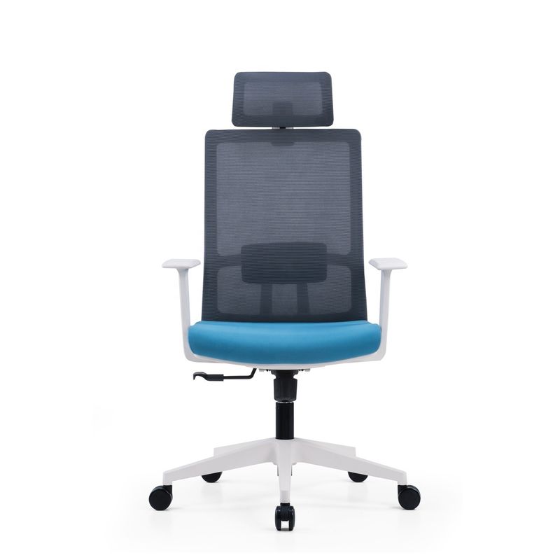 Silla de alta oficina con malla giratoria Sillones de oficina ejecutivos para gerentes Tipo de hierro metálico