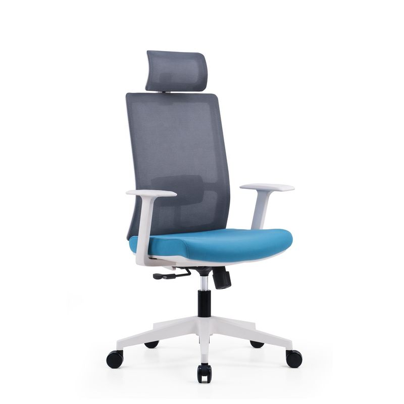 Silla de alta oficina con malla giratoria Sillones de oficina ejecutivos para gerentes Tipo de hierro metálico