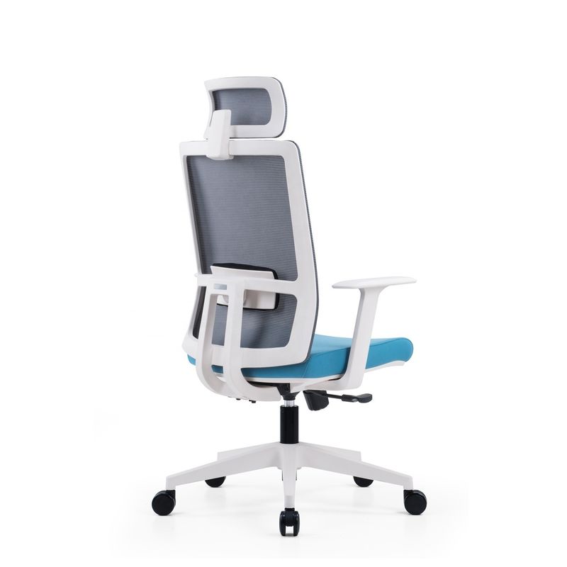 Silla de alta oficina con malla giratoria Sillones de oficina ejecutivos para gerentes Tipo de hierro metálico