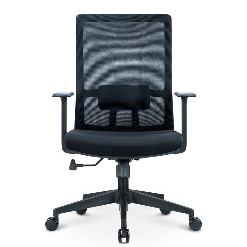 Silla de oficina giratoria con soporte lumbar y estilo moderno