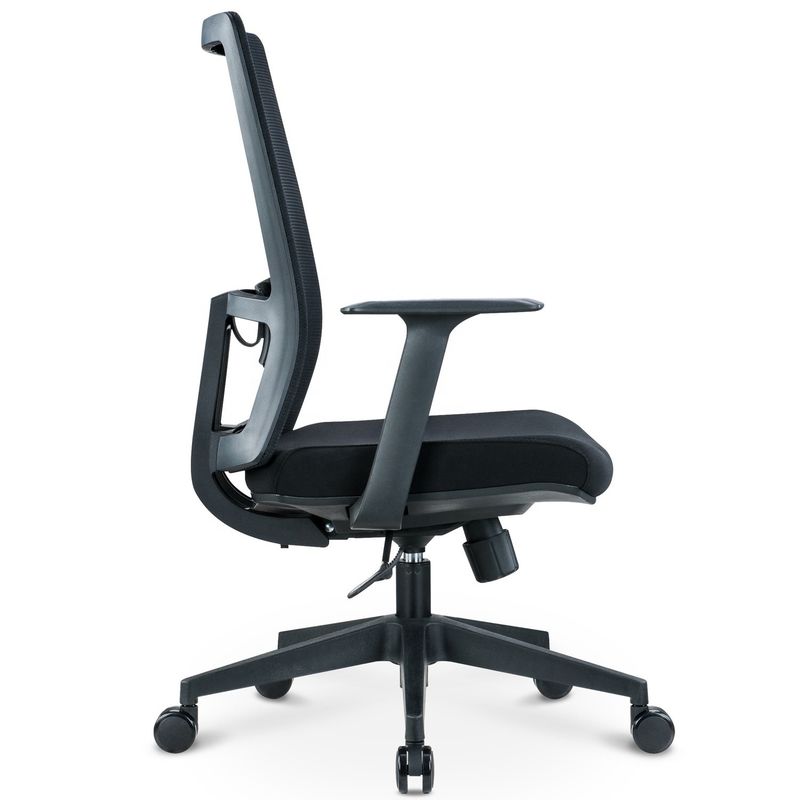 Silla de oficina giratoria con soporte lumbar y estilo moderno