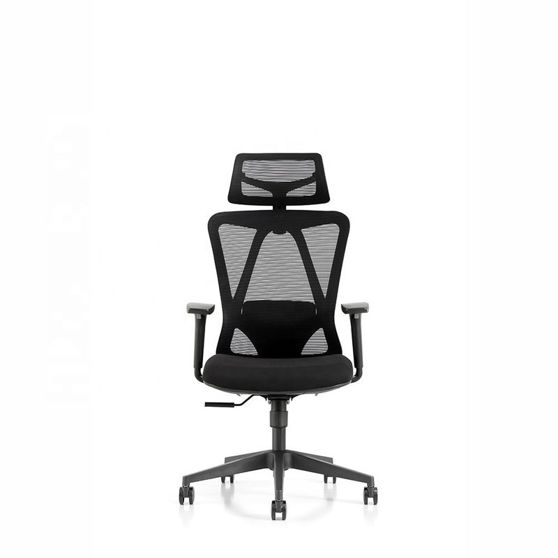Silla giratoria ajustable con asiento cómodo y reposabrazos 3D