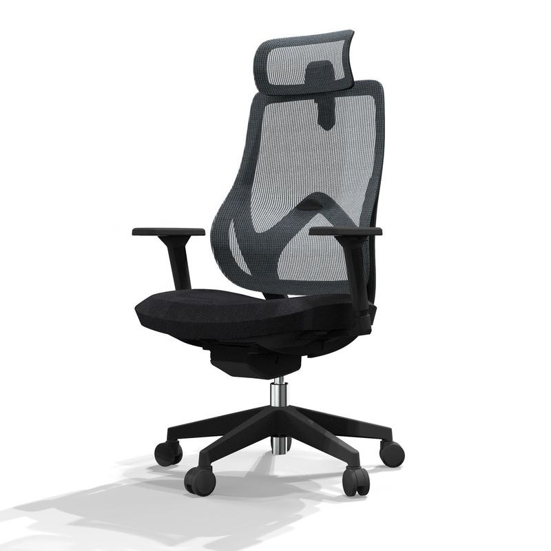 Silla de oficina con malla de acero inoxidable mayorista en FoShan para asientos cómodos