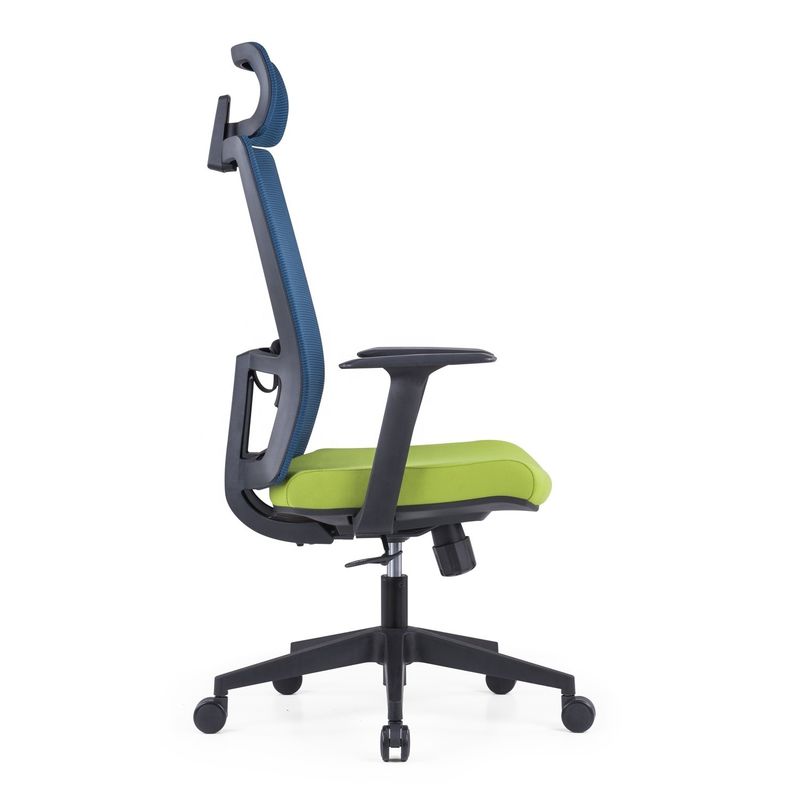 Foshan trabajo giratorio de plástico personal giratorio computadora ejecutiva malla ergonomía silla de oficina 580 * 640 * 1150-1250mm