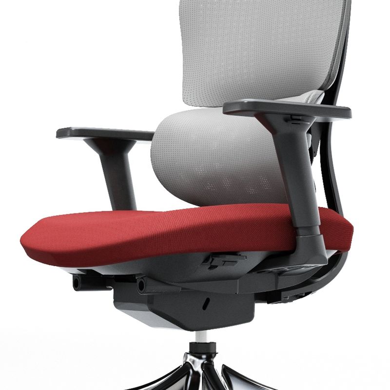 Silla de malla giratoria con respaldo alto de acero inoxidable de tipo metálico para oficina cómoda