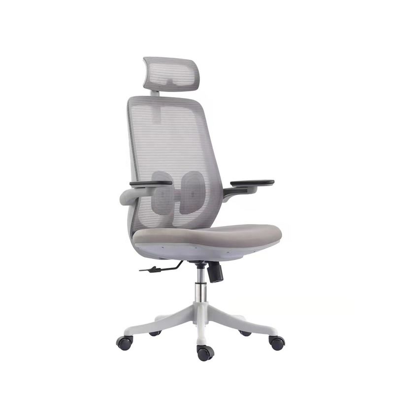 Acero inoxidable Y-SEATER HY3616 espalda de malla gris Silla ejecutiva de oficina para jefe de oficina