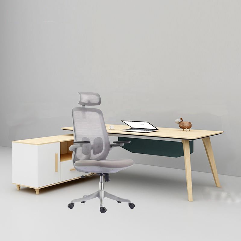Acero inoxidable Y-SEATER HY3616 espalda de malla gris Silla ejecutiva de oficina para jefe de oficina