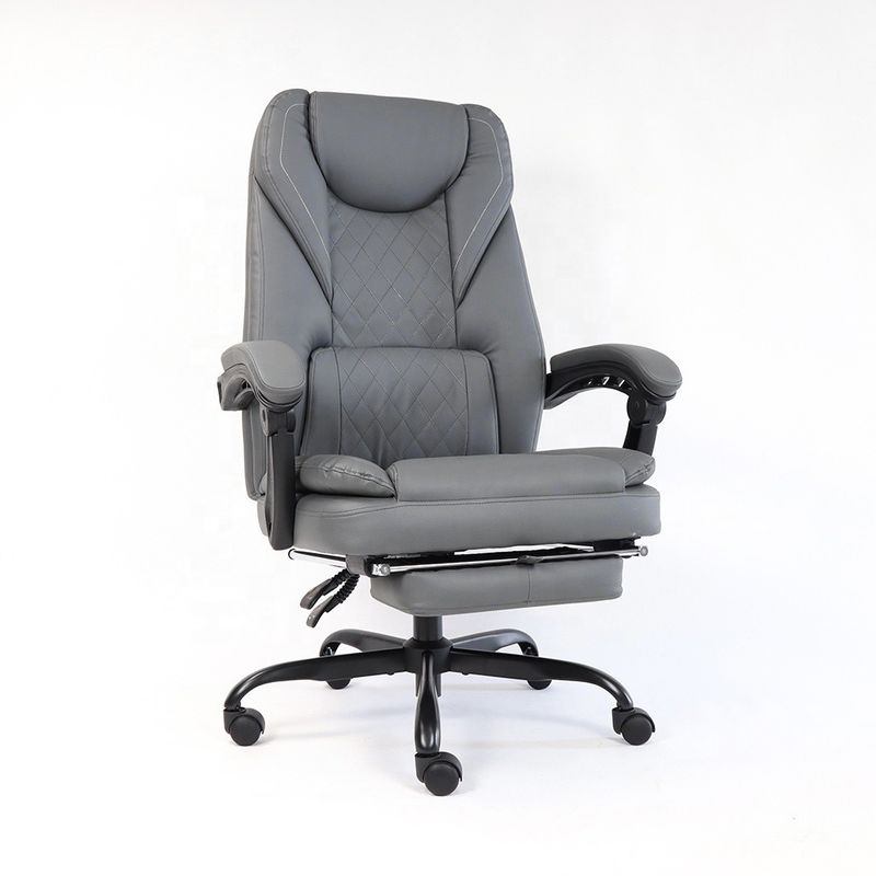 Comodidad y estilo silla de oficina de cuero sintético de lujo ideal para largas horas en la oficina