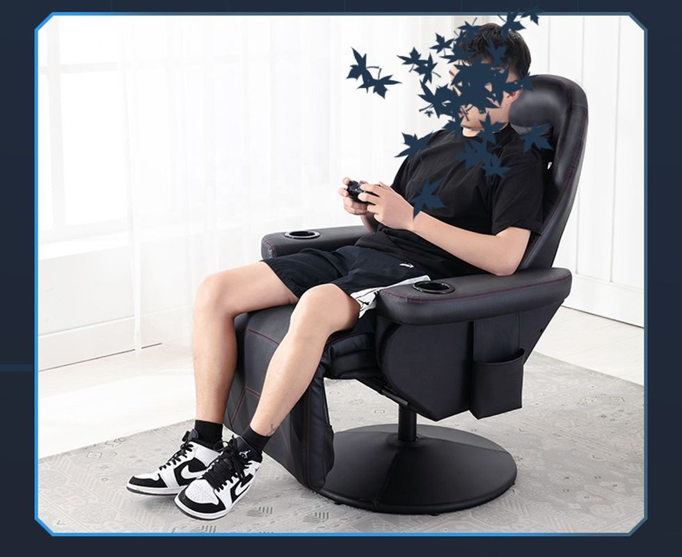 El diseño japonés de hierro de metal, niño perezoso, sofá reclinable, rocker con silla giratoria para juegos.