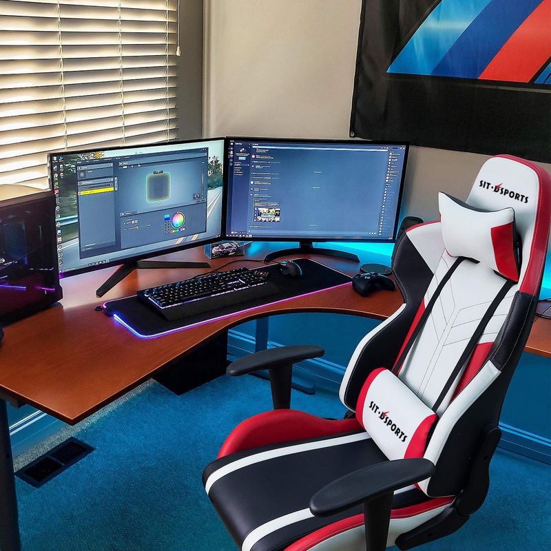 Confortable de PU de cuero de masaje personalizado Y-SEATER de oficina silla de juego para el jugador de computadora