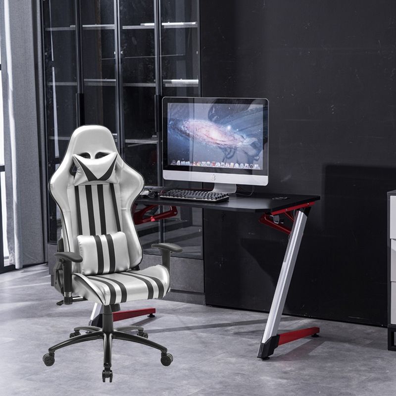 Silla de juego con respaldo de espalda ajustable para trabajadores de deportes electrónicos en la oficina/apartamento/escuela