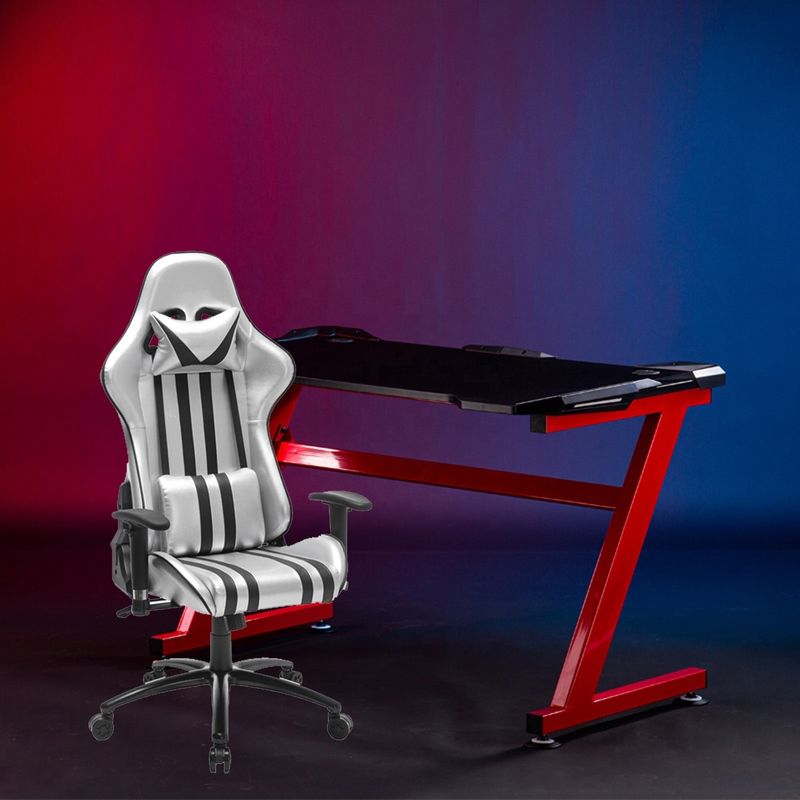 Silla de juego con respaldo de espalda ajustable para trabajadores de deportes electrónicos en la oficina/apartamento/escuela