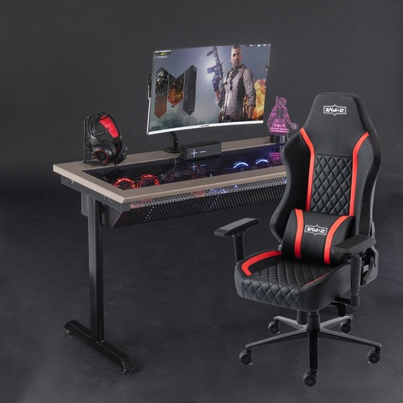 Y-SEATER 624-BR Silla profesional de juegos de cuero de PU con cubierta y diseño extraíbles