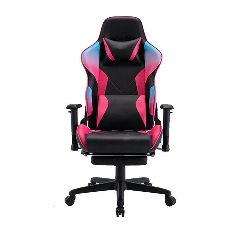 Luz fluida y color lujosa PU de cuero silla de juego de carreras para el jugador de computadora