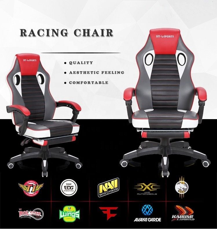 HCYZ OEM estilo de carreras de cuero silla de juegos de oficina para niños tipo de metal de hierro giratorio