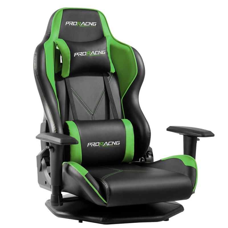 HCYZ silla de juegos de computadora de cuero de PVC gris con diseño giratorio asequible y duradero