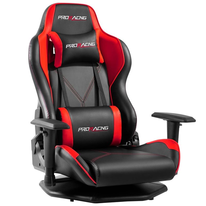 HCYZ silla de juegos de computadora de cuero de PVC gris con diseño giratorio asequible y duradero