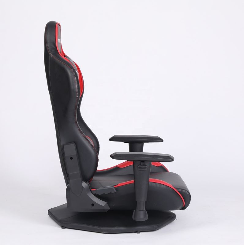 HCYZ silla de juegos de computadora de cuero de PVC gris con diseño giratorio asequible y duradero