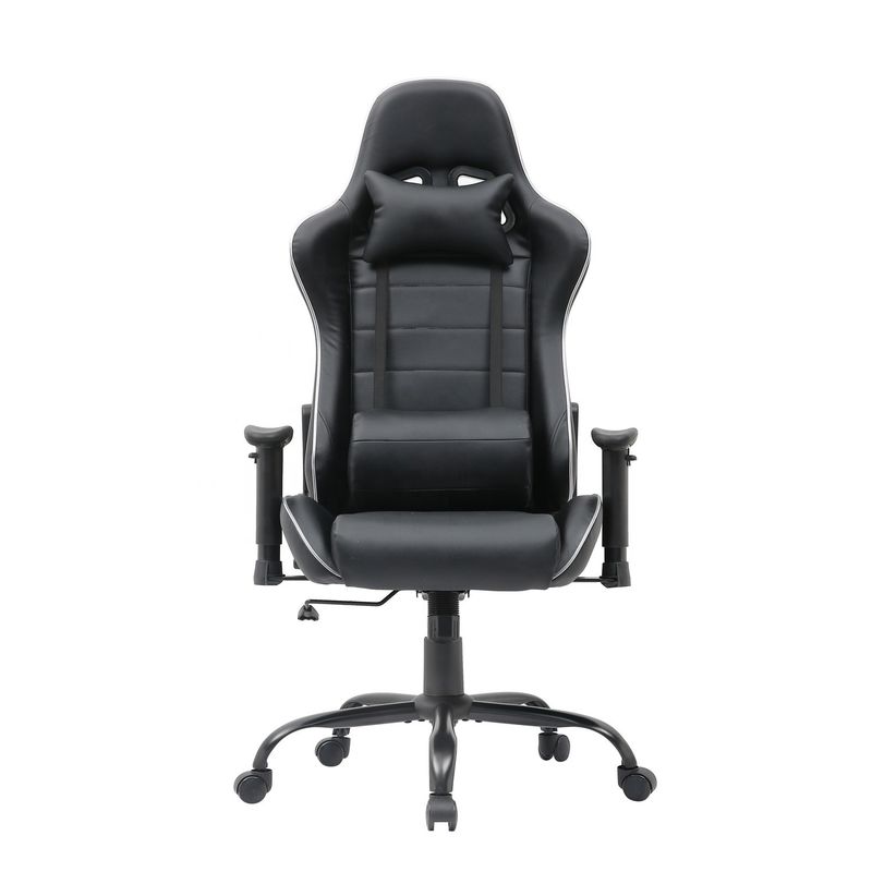 HCYZ RGB LED Light PC Gamer Chair con respaldo ajustable 90-180 y función de masaje