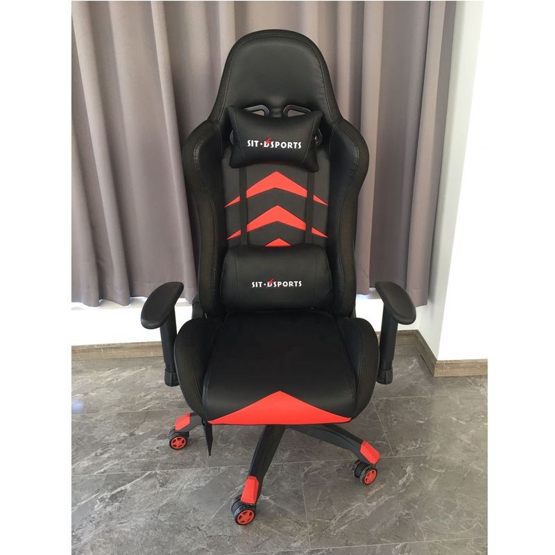 Estilo industrial HCYZ RGB LED Light Silla de computadora ejecutiva silla de juego con cuero PU