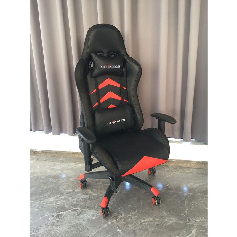 Estilo industrial HCYZ RGB LED Light Silla de computadora ejecutiva silla de juego con cuero PU