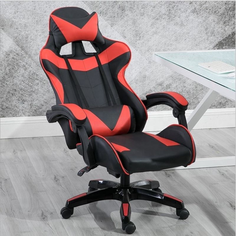 Sillón de juegos de cuero de diseño moderno de PVC respaldo de espalda ajustable 90-180 para el soporte final