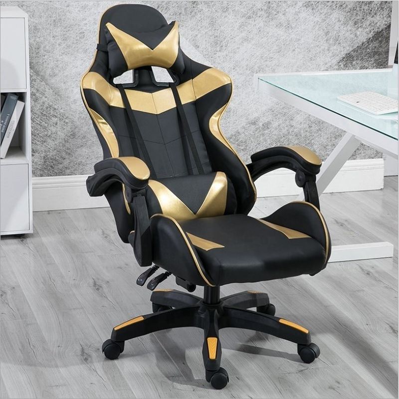 Sillón de juegos de cuero de diseño moderno de PVC respaldo de espalda ajustable 90-180 para el soporte final