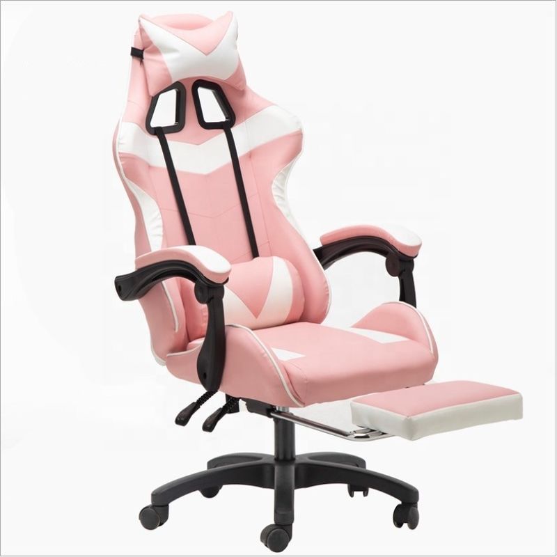 Sillón de juegos de cuero de diseño moderno de PVC respaldo de espalda ajustable 90-180 para el soporte final