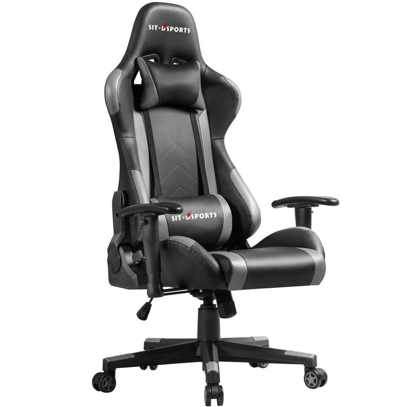 Silla deportiva ergonómica de cuero de diseño tradicional para juegos de oficina ejecutiva