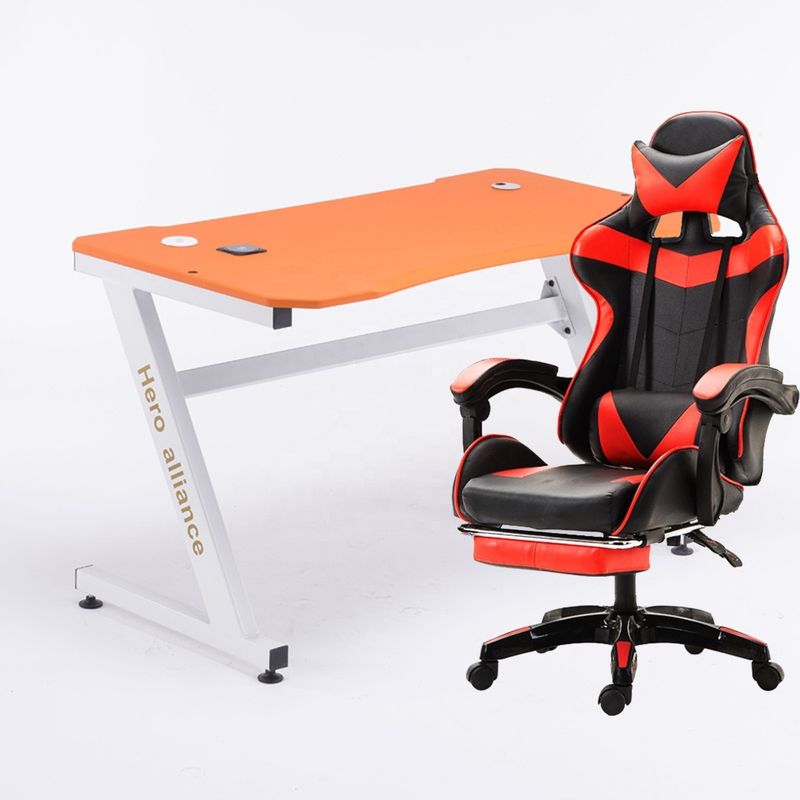 Silla de deportes electrónicos de tipo metálico de hierro Silla de juegos de cuero PU cómoda para profesionales